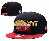 Chiefs Black & Red Adjustable Hat GS,baseball caps,new era cap wholesale,wholesale hats